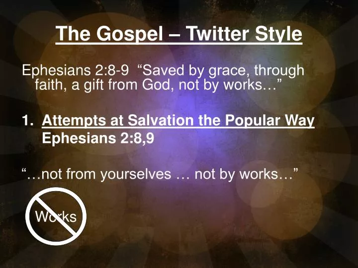 the gospel twitter style