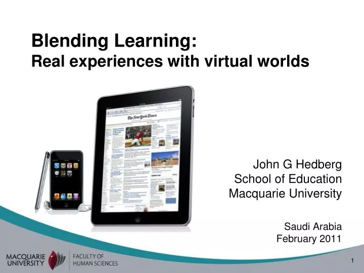 blending learning real experiences with virtual worlds