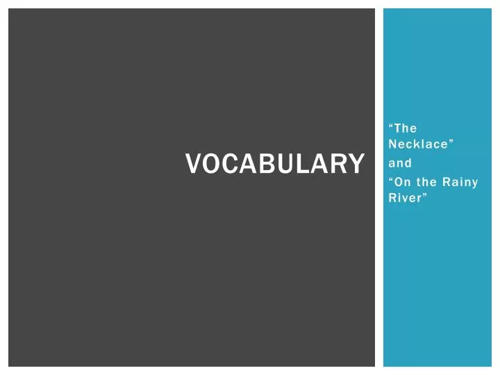 vocabulary