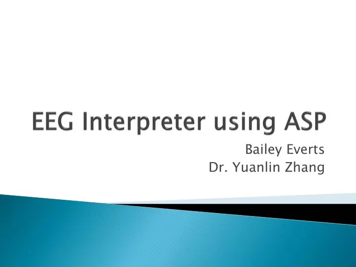 eeg interpreter using asp