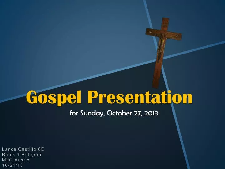 gospel presentation