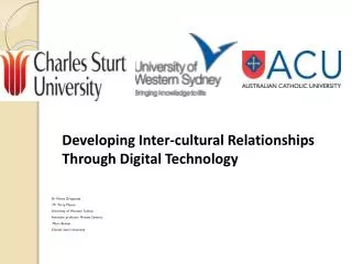 Dr Maree Gruppetta Mr Terry Mason University of Western Sydney Associate professor Ninetta Santoro