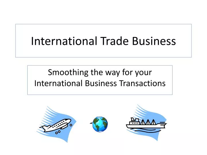 international trade business