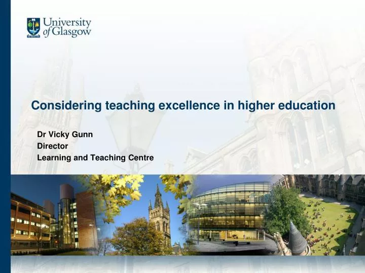 considering teaching excellence in higher education