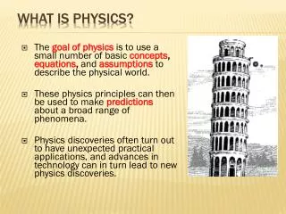 What is Physics?