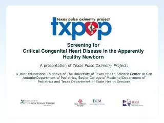 Screening for Critical Congenital Heart Disease in the Apparently Healthy Newborn