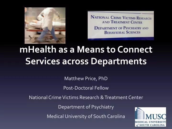 mhealth as a means to connect services across departments