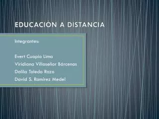 educaci n a distancia