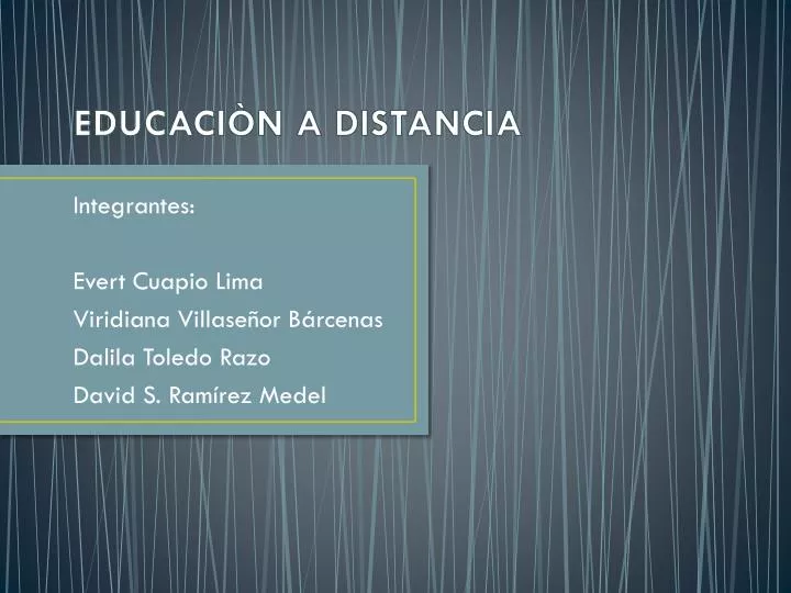 educaci n a distancia