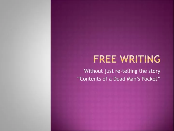 free writing