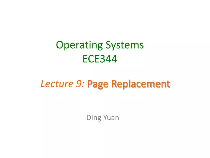 operating systems ece344