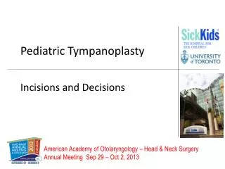 Pediatric Tympanoplasty