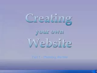 Creating your own Website
