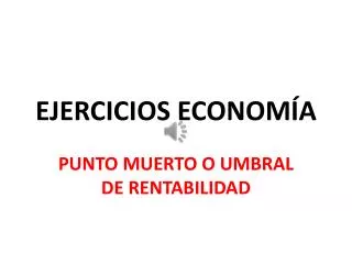 ejercicios econom a