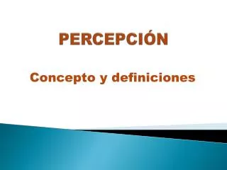 percepci n
