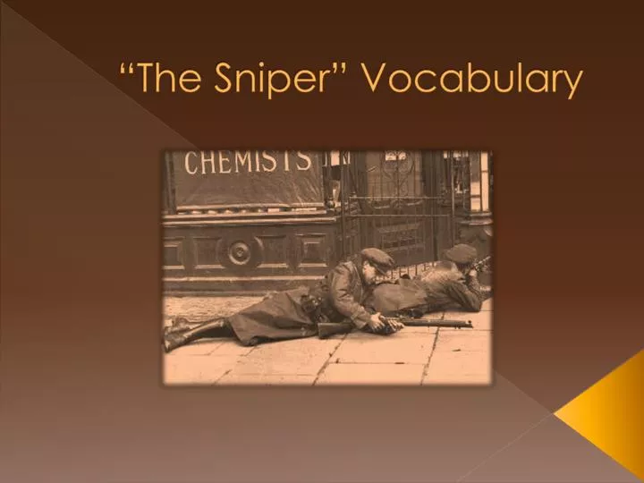 the sniper vocabulary