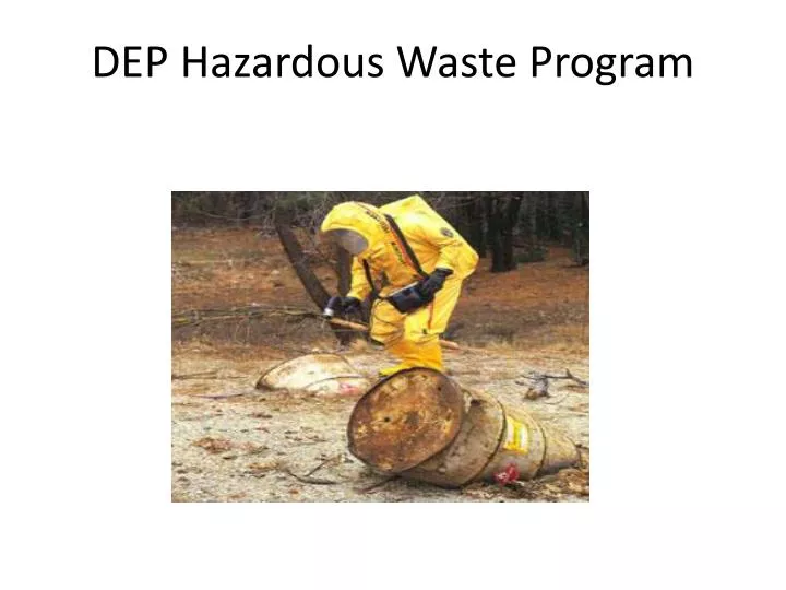 dep hazardous waste program
