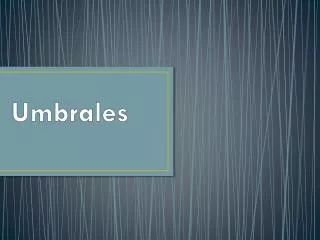 umbrales