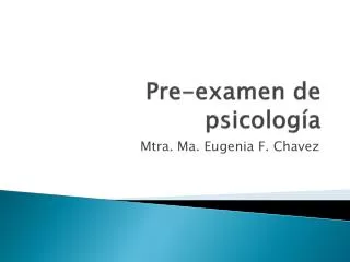 pre examen de psicolog a