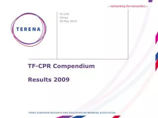 TF-CPR Compendium Results 2009