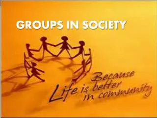 Groups in Society