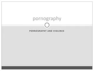 pornography