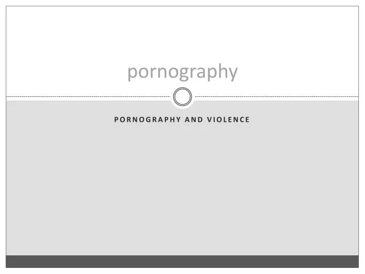 pornography