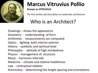 Who is an Architect?