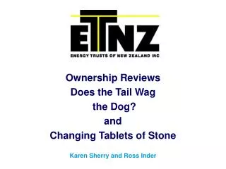 Ownership Reviews Does the Tail Wag the Dog? and Changing Tablets of Stone