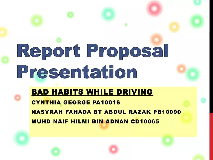 report proposal presentation