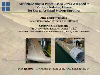 Artificial Aging of Paper-Based Cores Wrapped in Various Isolating Layers