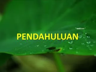 pendahuluan