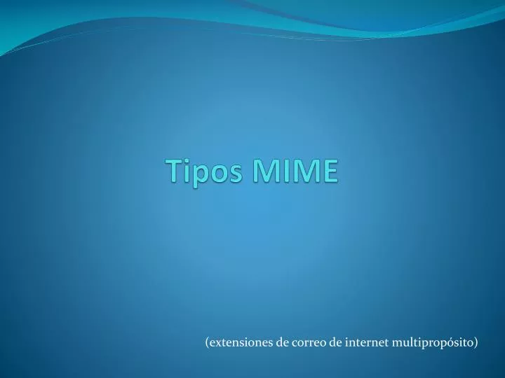 tipos mime
