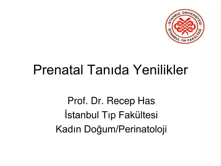 prenatal tan da yenilikler