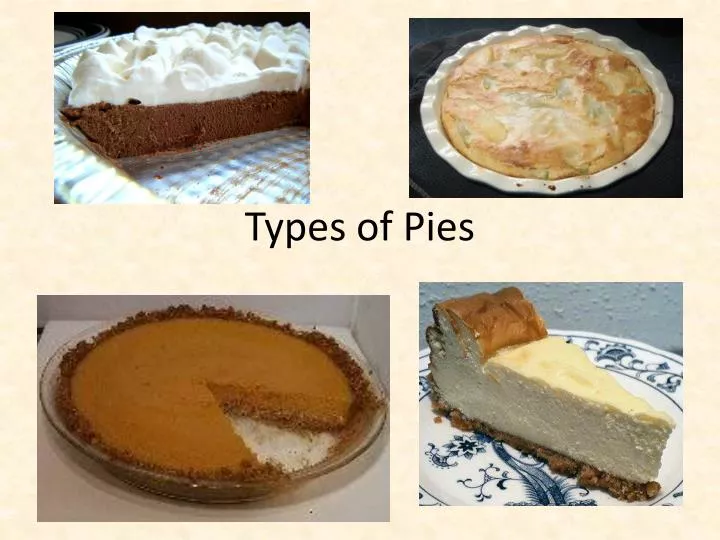 types of pies