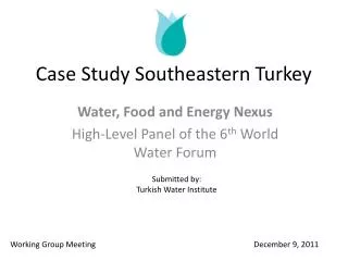 Case Study Southeastern Turkey