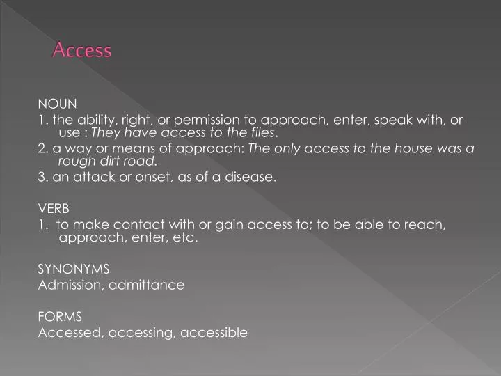 access