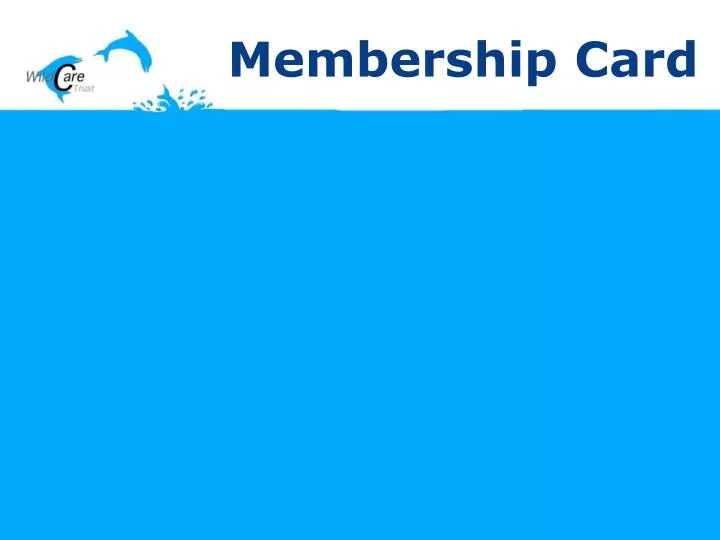 membership card