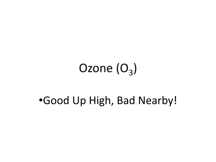 ozone o 3