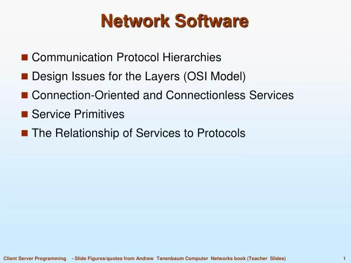 network software