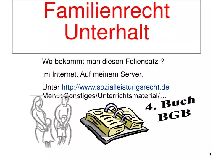 familienrecht unterhalt