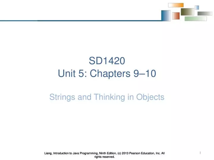 sd1420 unit 5 chapters 9 10