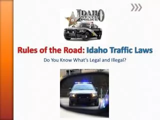 Rules of the Road: Idaho Traffic Laws