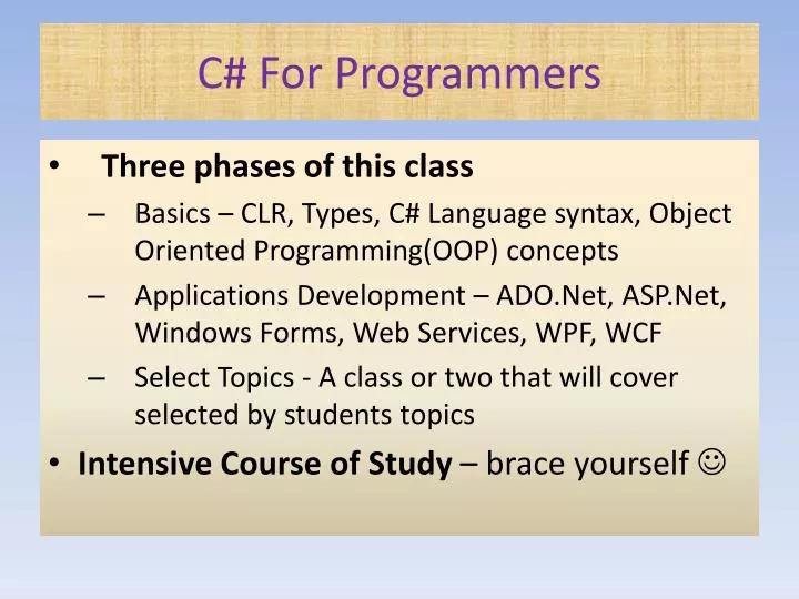c for programmers