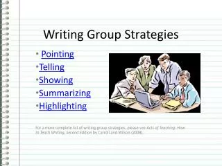 Writing Group Strategies