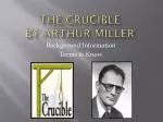 PPT - The Crucible By Arthur Miller PowerPoint Presentation, Free ...