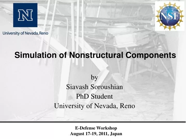 simulation of nonstructural components