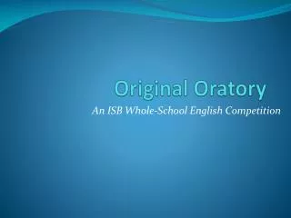 Original Oratory
