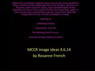 MCCR image ideas 4.6.14 by Rosanne French