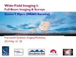 Wide-Field Imaging I: Full-Beam Imaging &amp; Surveys